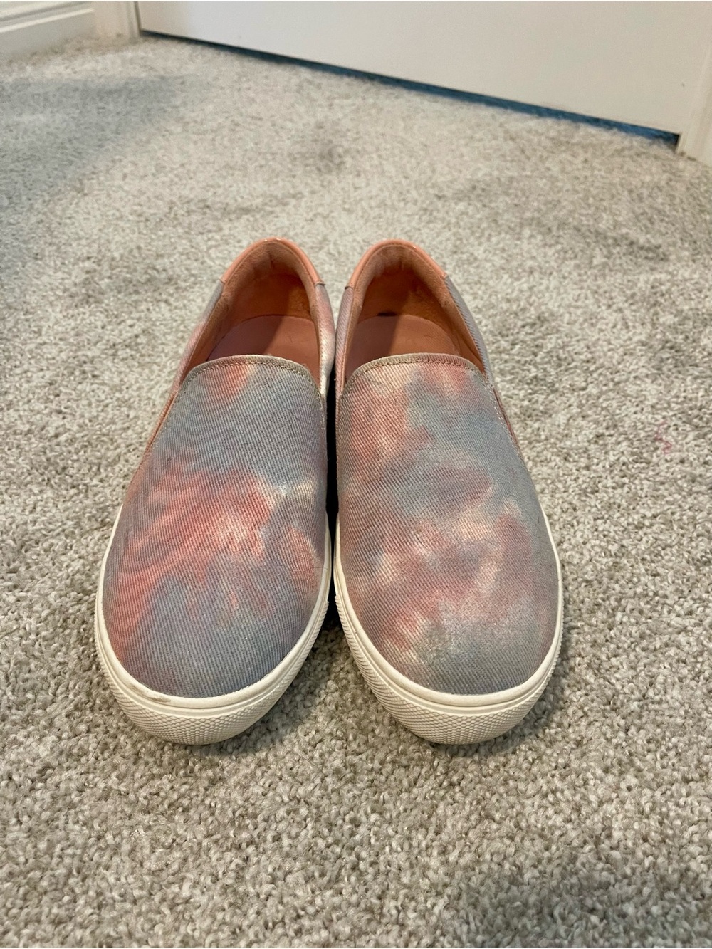 Dr. Scholl's Pink & Blue Tie-Dye Slip-On Sneakers
